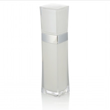 15/30/50ml white plastic acrylic bottle cosmetic package acrylic bottle with white plastic cap wholesale